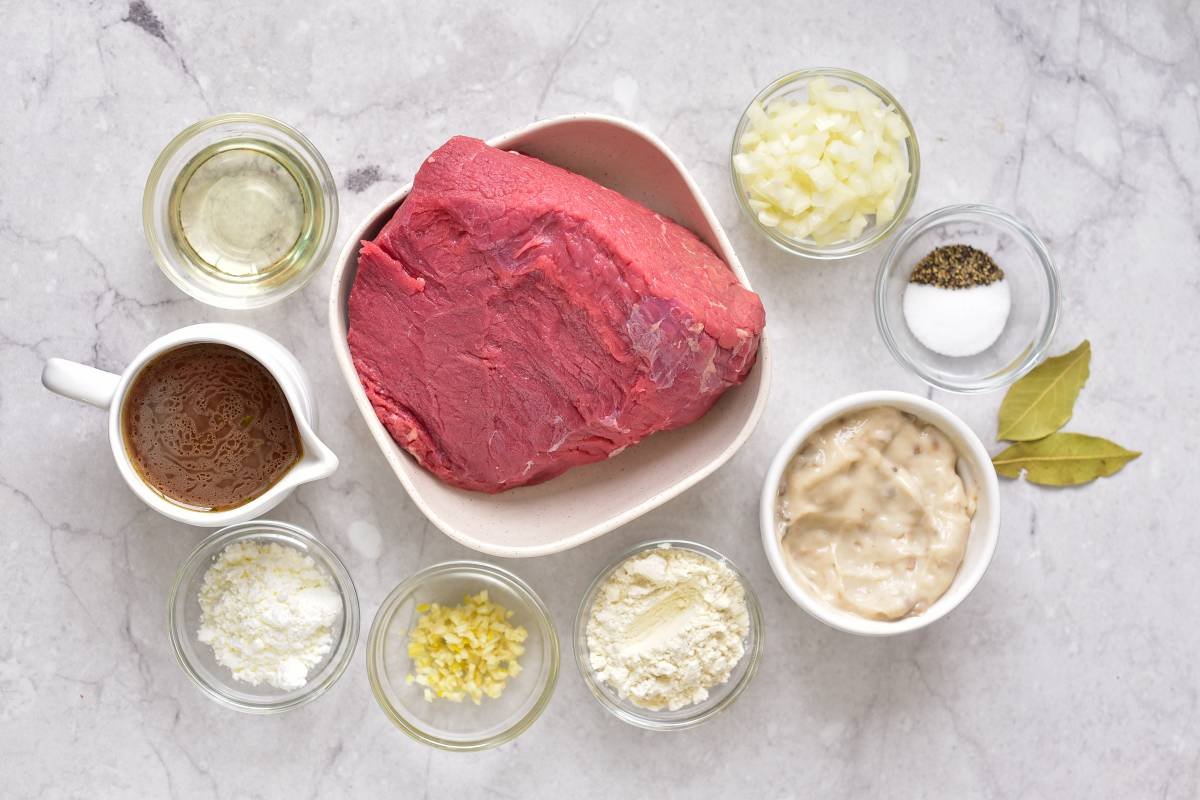 Ingredients of the Copycat Cracker Barrel Roast Beef