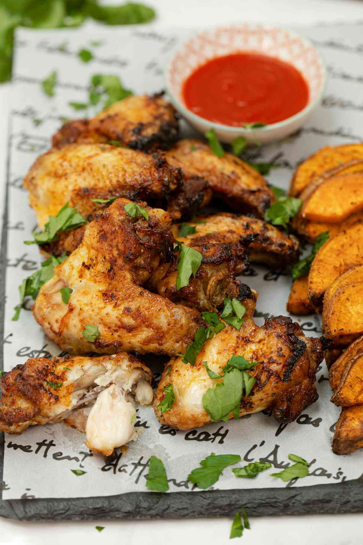 Louisiana Chicken Wings with Dipping Sauce