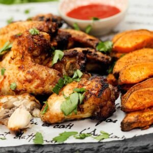 Louisiana Chicken Wings Rub Wingstop in a platter.