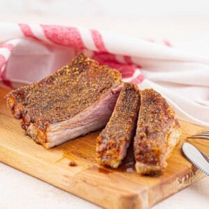 Sliced Oven-Baked Baby Back Ribs