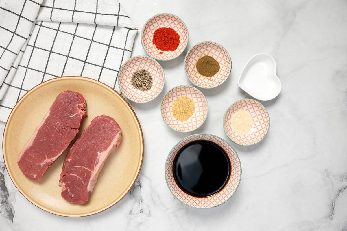 Ingredients for Sirloin Steak In An Air Fryer